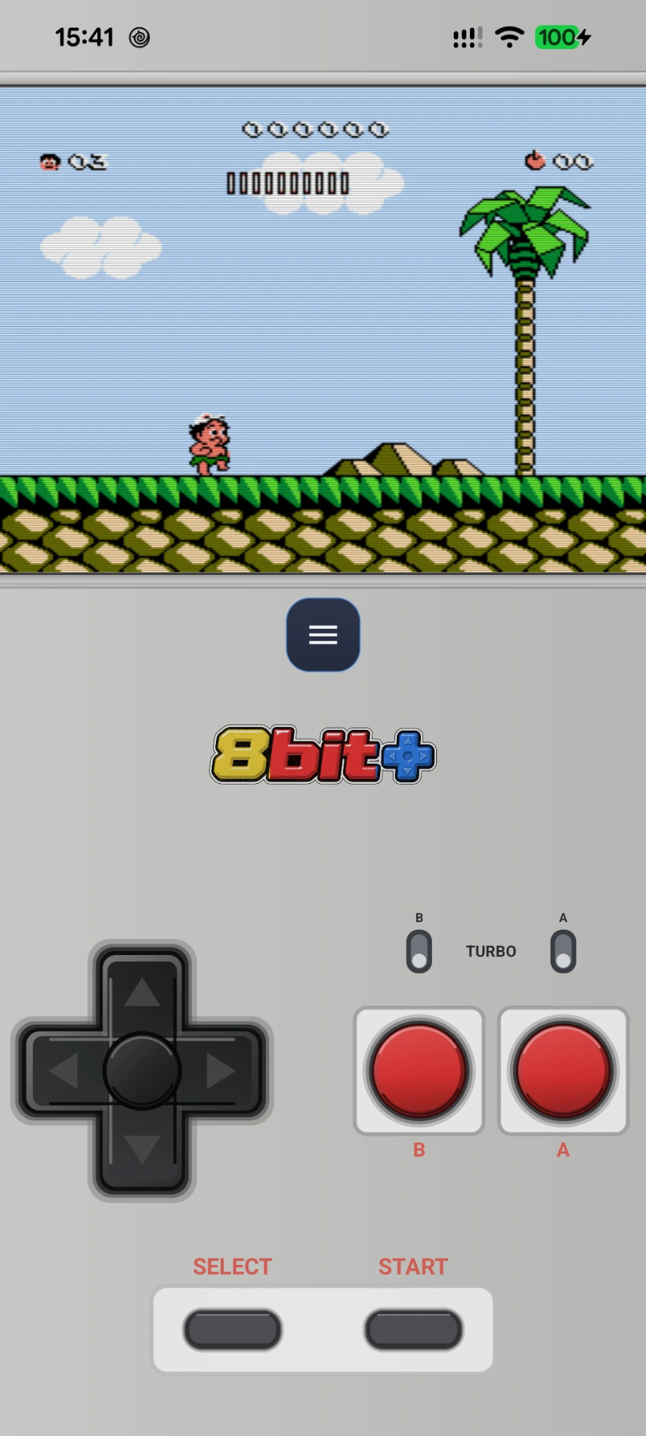 NES / Famicom touch controls in portrait mode