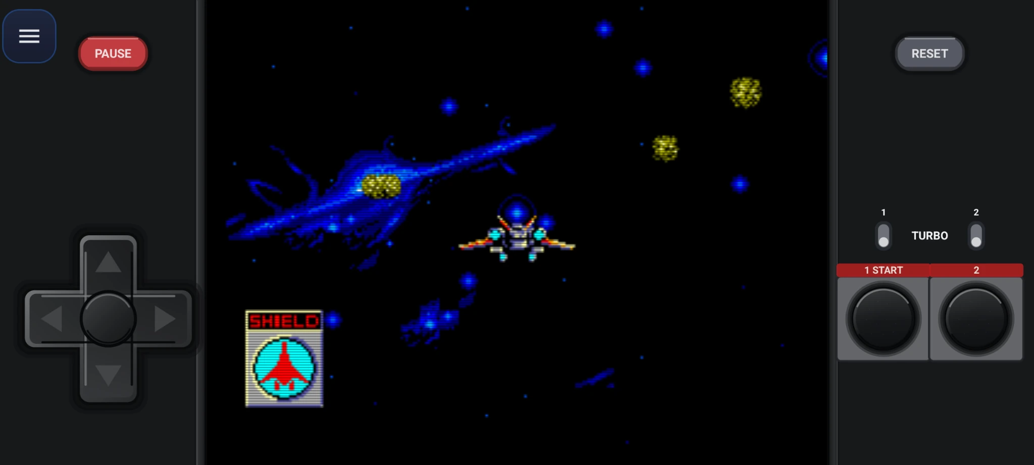 Master System touch controls in landscape mode