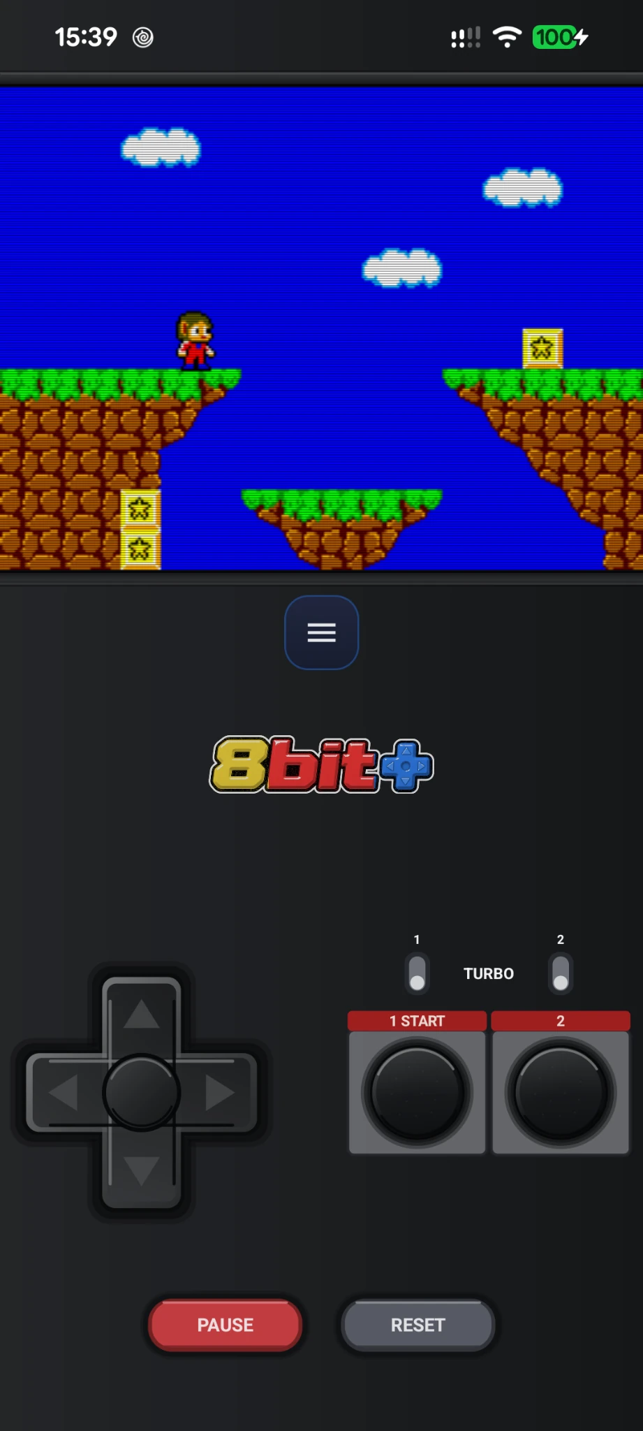 Master System touch controls in portrait mode