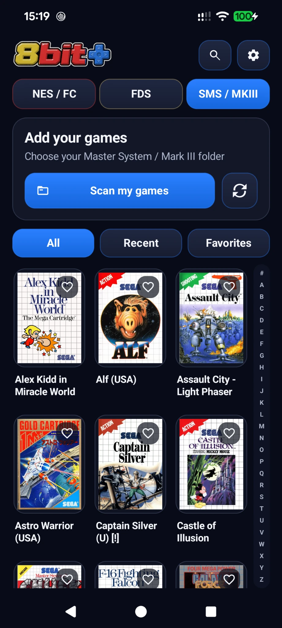 8bit+ Master System / Mark III library